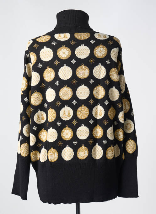 Pulover cu guler înalt negru DEVERNOIS femeie