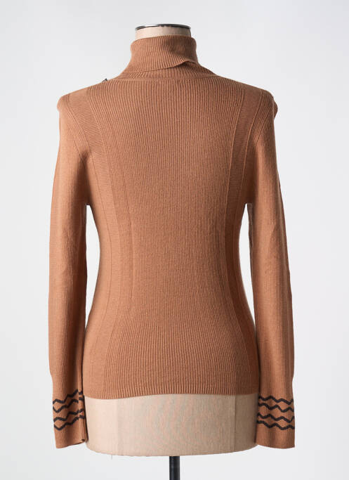 Pulover cu guler înalt maro CAROLINE BISS femeie