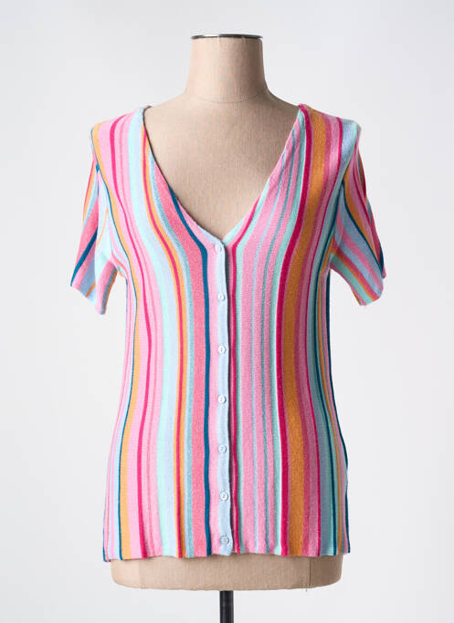 Vestă cu mâneci scurte roz LEO & UGO femeie