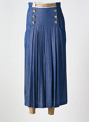 Fustă midi albastru POUPEE CHIC femeie