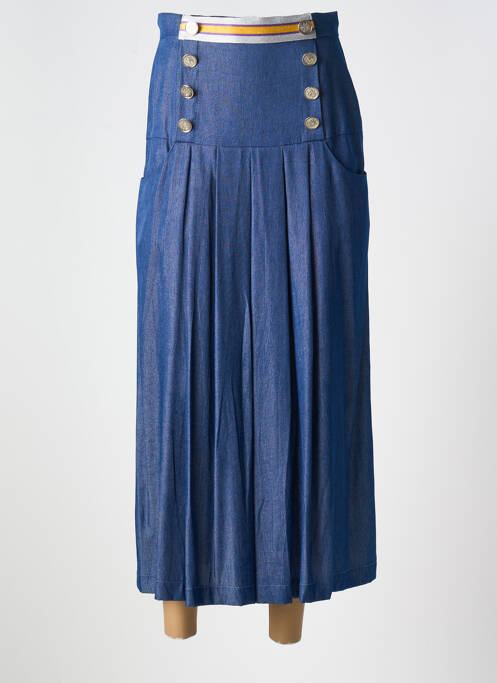 Fustă midi albastru POUPEE CHIC femeie
