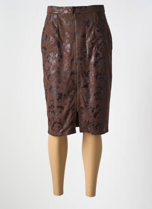 Fustă midi maro GREGORY PAT femeie