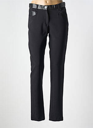 Pantalon slim talie elastică mărime normală negru GREGORY PAT femeie