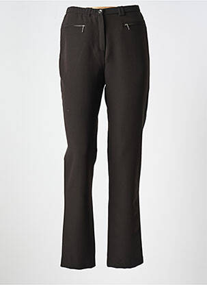 Pantalon slim talie elastică mărime normală negru GUY DUBOUIS femeie