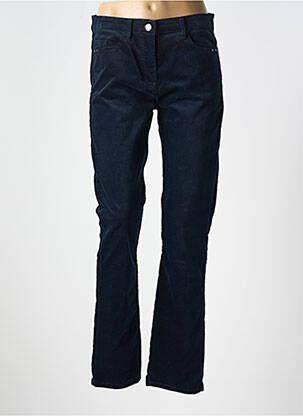 Pantalon slim elasticitate mărime normală albastru DEVERNOIS femeie