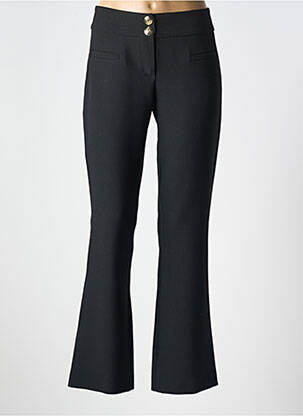 Pantalon evazat elasticitate talie înaltă negru CAROLINE BISS femeie