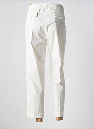 Pantalon 7/8 țesătură poplin mărime normală bej POUPEE CHIC femeie