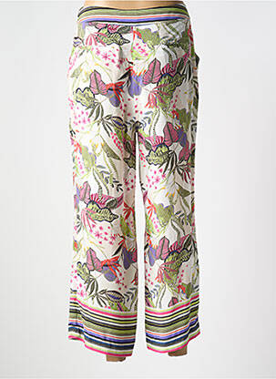 Pantalon 7/8 țesătură poplin mărime normală verde BASLER femeie