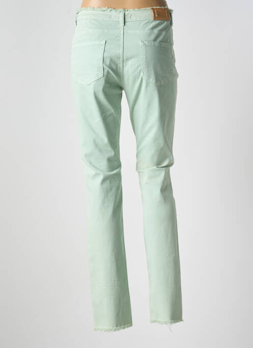 Blugi cu croială slim verde LESLIE femeie