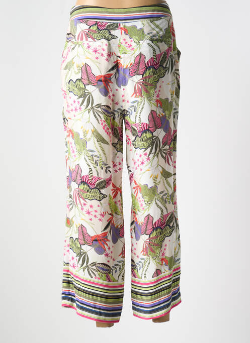 Pantalon 7/8 țesătură poplin mărime normală verde BASLER femme