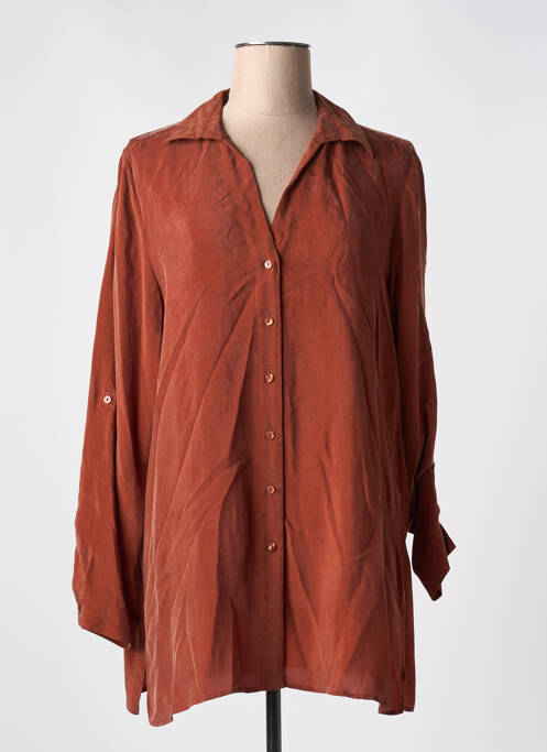 Tunică mâneci lungi guler de bluză maro GERRY WEBER femme