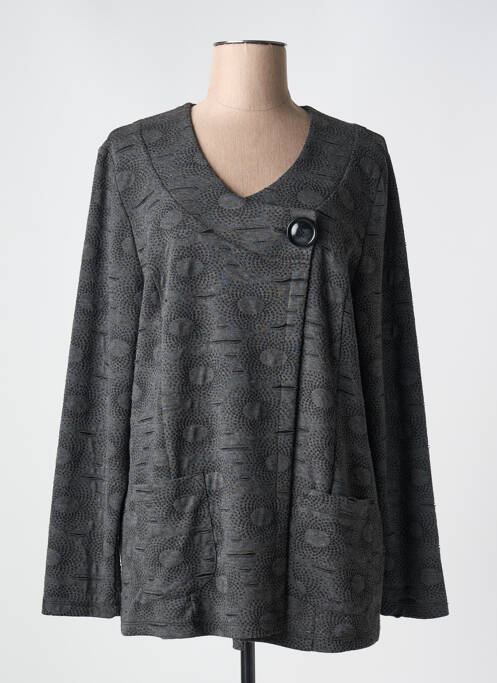 Jachete casual croială dreaptă gri CHALOU femme