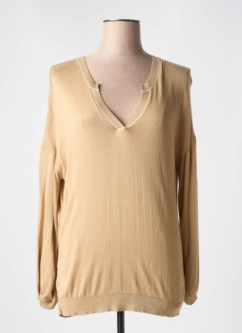 Pulover bej EVA KAYAN femeie