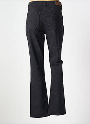 Pantalon slim țesătură poplin mărime normală negru JULIE GUERLANDE femeie
