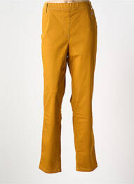Jegging țesătură poplin mărime normală galben TONI femme