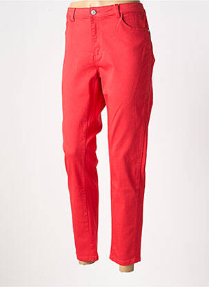 Blugi cu croială slim roșu C'EST BEAU LA VIE femeie