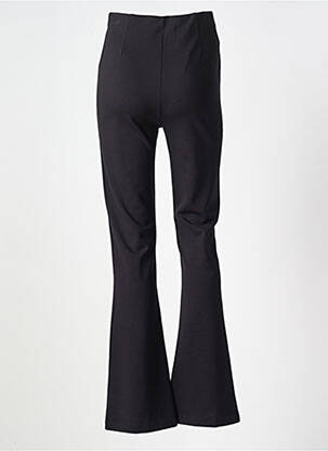 Pantalon drept țesătură poplin talie înaltă negru SURKANA femeie