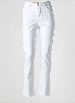 Pantalon drept elasticitate mărime normală alb KANOPE femeie