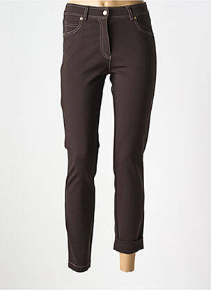 Pantalon drept elasticitate mărime normală maro ANDAM femeie