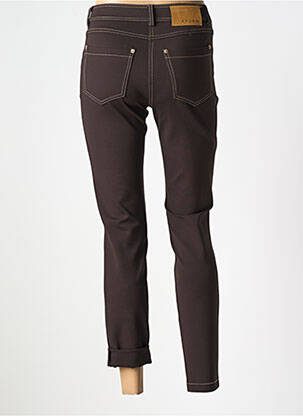 Pantalon drept elasticitate mărime normală maro ANDAM femeie