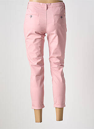 Pantalon 7/8 elasticitate talie joasă roz LCDN femeie