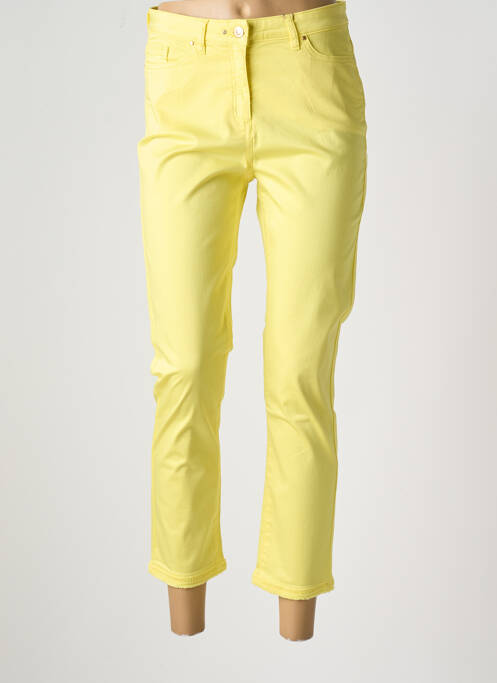 Pantalon drept galben JULIE GUERLANDE femeie