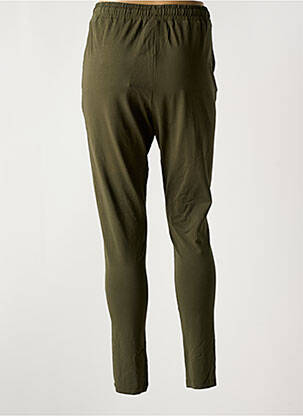 Pantalon slim talie elastică mărime normală verde KAFFE femeie