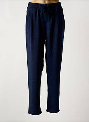 Pantalon slim talie elastică mărime normală albastru SMASH! femeie