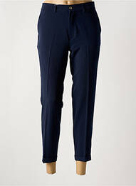 Pantalon 7/8 țesătură poplin mărime normală albastru LCDN femeie