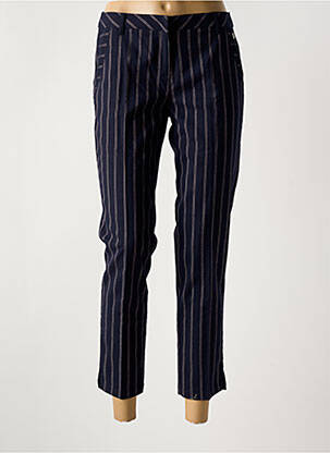 Pantalon 7/8 țesătură poplin mărime normală albastru LOLA ESPELETA femeie