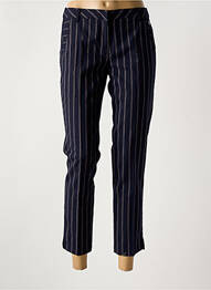 Pantalon 7/8 țesătură poplin mărime normală albastru LOLA ESPELETA femme