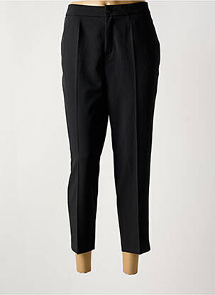 Pantalon 7/8 țesătură poplin mărime normală negru NINATI femeie