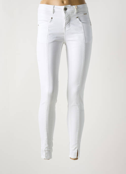 Pantalon slim alb CREAM femeie