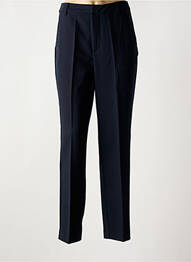 Pantalon chino țesătură poplin talie înaltă albastru KAFFE femme