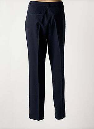 Pantalon chino țesătură poplin talie înaltă albastru KAFFE femeie