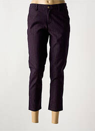 Pantalon 7/8 talie cu cleme talie joasă violet FREEMAN T.PORTER femeie