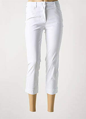 Pantalon trei sferturi alb JULIE GUERLANDE femeie