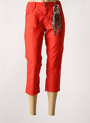 Pantalon trei sferturi roșu CREAM femeie