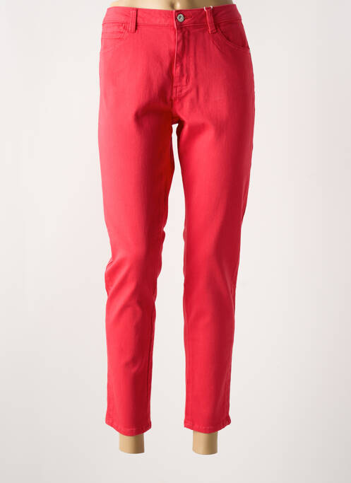 Blugi cu croială slim roșu C'EST BEAU LA VIE femeie
