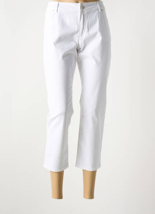 Pantalon trei sferturi alb C'EST BEAU LA VIE femeie