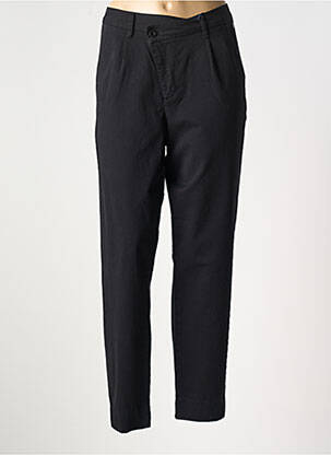Pantalon chino țesătură poplin mărime normală negru FREEMAN T.PORTER femeie