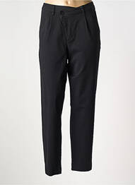 Pantalon chino țesătură poplin mărime normală negru FREEMAN T.PORTER femeie