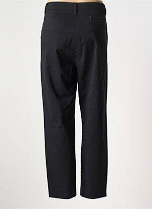 Pantalon chino țesătură poplin mărime normală negru FREEMAN T.PORTER femeie