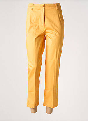 Pantalon 7/8 talie elastică talie joasă galben SURKANA femeie