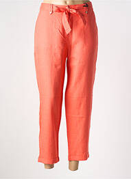 Pantalon 7/8 talie elastică mărime normală portocaliu JULIE GUERLANDE femme
