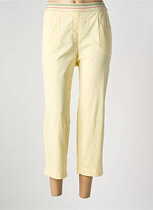 Pantalon trei sferturi galben TONI femeie