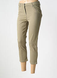 Pantalon trei sferturi mărime normală mărime normală verde DIANE LAURY femme