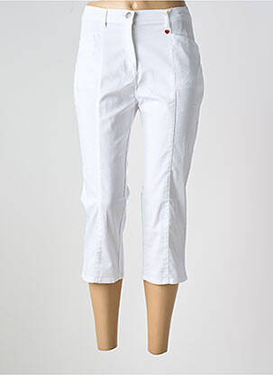 Pantalon trei sferturi alb TONI femeie