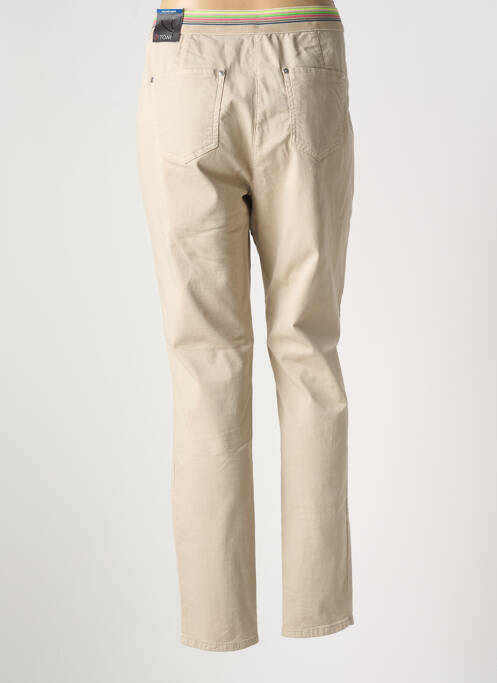 Pantalon slim bej TONI femeie