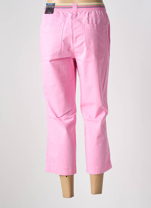 Pantalon trei sferturi roz deschis TONI femeie